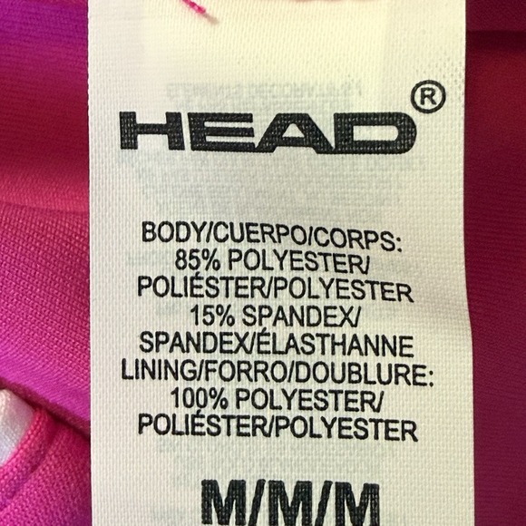 Head Tank Bra Tank Womans Size M Pink Break Point Piping Moisture Management - Picture 7 of 10